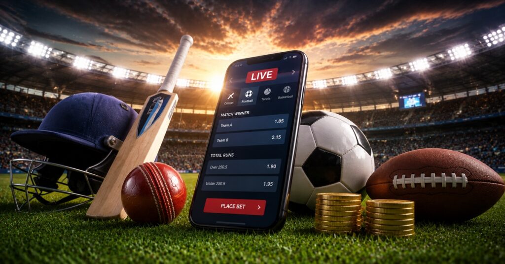 Fomo7 Sports Betting Guide featuring cricket, football, sports odds and live betting