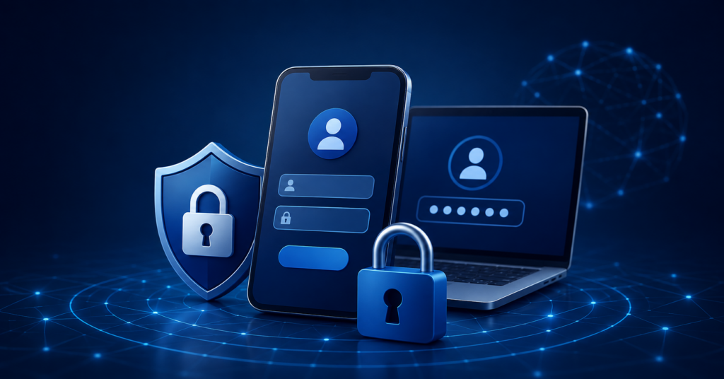 FOMO7 register guide showing secure account sign-up, login protection, and password security